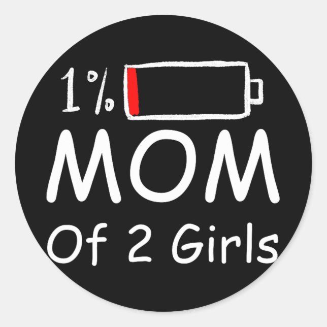 Adesivo De 2 Dias de as mães Divertidos (Frente)