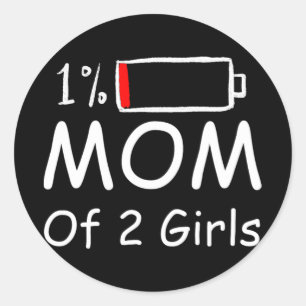Adesivo De 2 Dias de as mães Divertidos