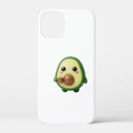Adesivo de Abacate Kawaii 3D Fofo