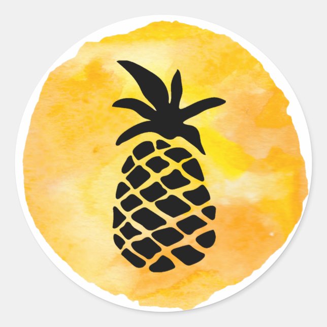 Adesivo de Abacaxi Amarelo (Frente)