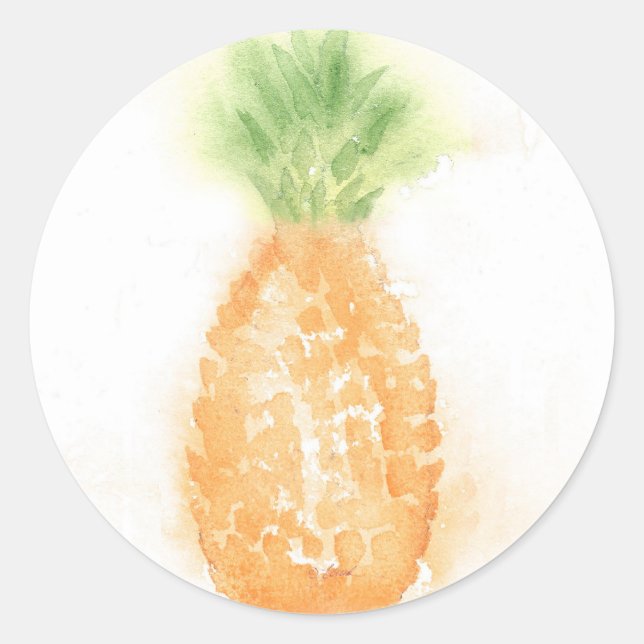 Adesivo de abacaxi tropical (Frente)