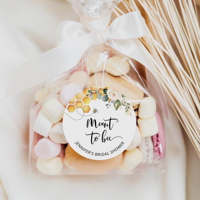 Adesivo de abelha destinada a ser. Chuva de noiva  (Criador carregado)