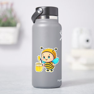 Adesivo de abelha para garrafa de água