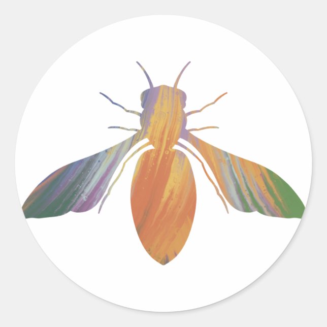 Adesivo de Abelhas de Honeybee do Estilo Acrílico (Frente)