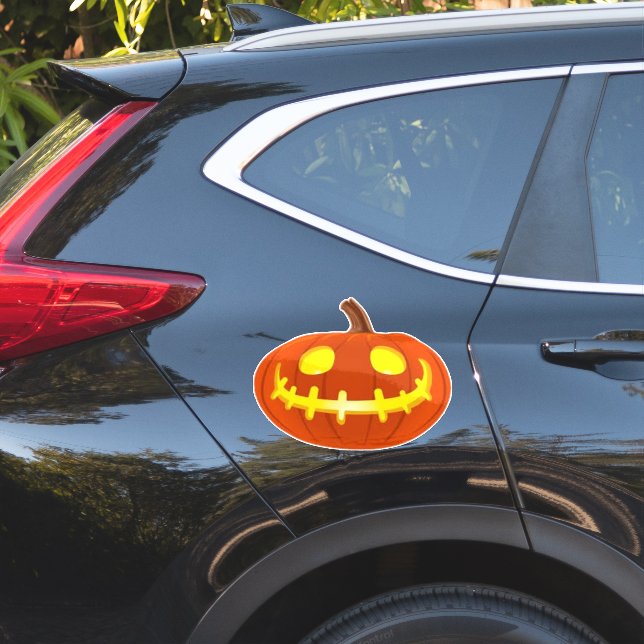 ADESIVO DE ABÓBORA DE HALLOWEEN (Lado do carro)