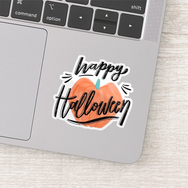 Adesivo de abóbora feliz halloween (Detalhe)