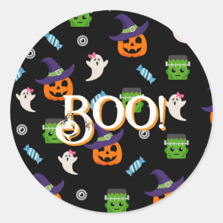 ADESIVO DE ABÓBORA FELIZ NO HALLOWEEN