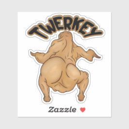 Adesivo de Ação de Graças Twerkey