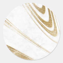 Adesivo de Acento em Espiral Dourado | Selo de Mar