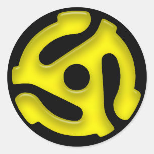 Adesivo de adaptador de registro de 45 RPM