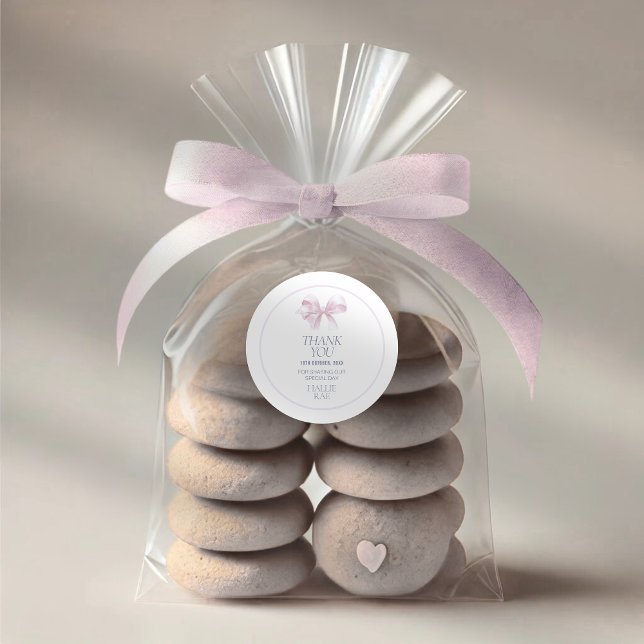 Adesivo de Agradecimento de Batismo de Menina – La (Criador carregado)