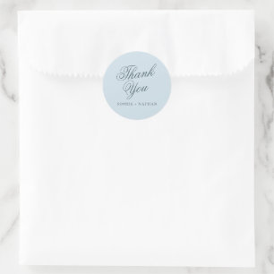 Adesivo de Agradecimento de Casamento de Inverno A