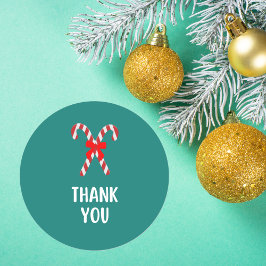 adesivo de agradecimento de Natal