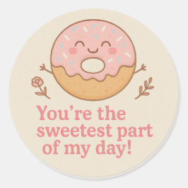 Adesivo de Agradecimento Donut Doce