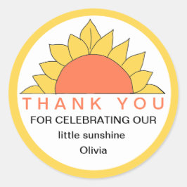 Adesivo de Agradecimento Little Sunshine