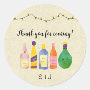 Adesivo de agradecimento para abastecer o bar