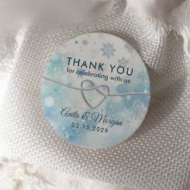 Adesivo de Agradecimento para Casamento Winter Won