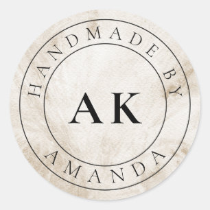 Adesivo de agradecimento para loja neutra Etsy / H