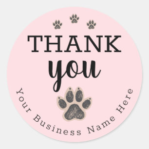 Adesivo de Agradecimento para Pet Groomer de Luxo