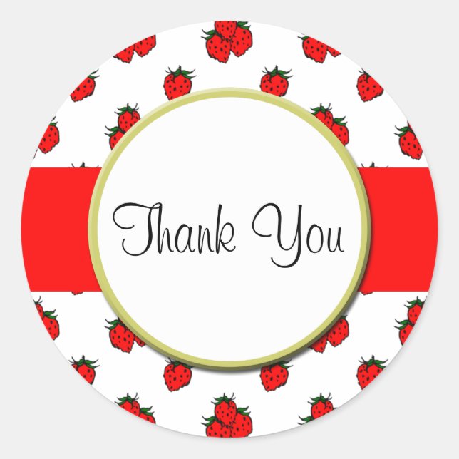 Adesivo de agradecimento personalizado com padrão  (Frente)