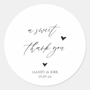 Adesivo de Agradecimento Personalizado para Festa 