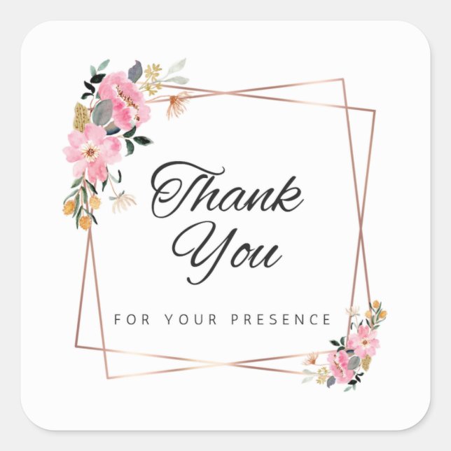 Adesivo de agradecimento | Tamanho grande | Adesiv (Frente)