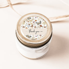 Adesivo de Agradecimento Wildflower