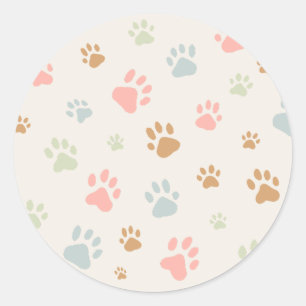 Adesivo de Amante de Cachorro com Estética Pastel