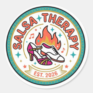 Adesivo de Amante de Dança de Salsa Terapia