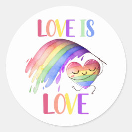Adesivo de Amor Arco-íris do Orgulho