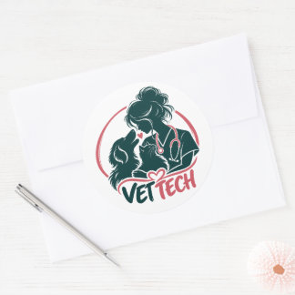 Adesivo de Amor de Técnico de Veterinária