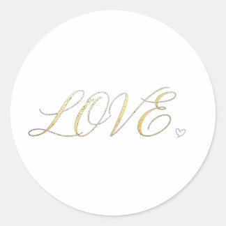 Adesivo de amor minimalista moderno simples