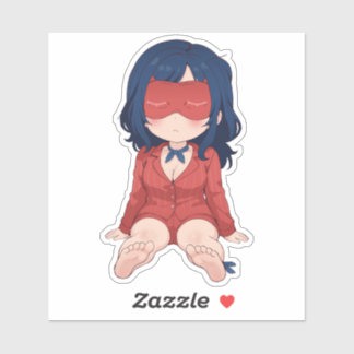 Adesivo de Anime Fofo Chibi Mita Sonolento