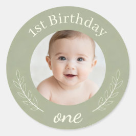 Adesivo de Aniversário com Foto Personalizada - Fe