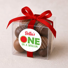 Adesivo de Aniversário de 1 Ano de Melancia