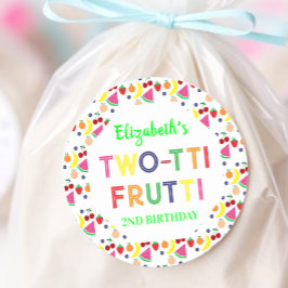Adesivo de Aniversário de 2 anos Fruit Two-tti Fru