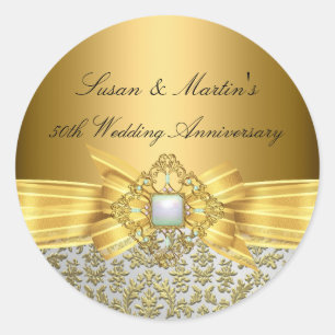 Adesivo de Aniversário de Casamento de 50 anos Ele