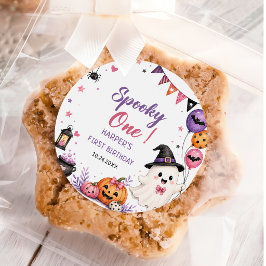 Adesivo de aniversário de Halloween Assustador