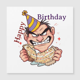 Adesivo de Aniversário Divertido