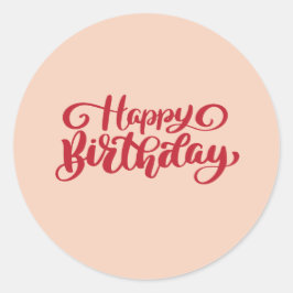 Adesivo de aniversário feliz