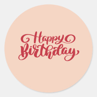 Adesivo de aniversário feliz