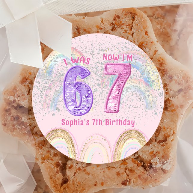 Adesivo de Aniversário Six Seven 67 (Criador carregado)