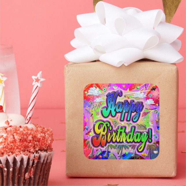 Adesivo de Aniversário Vista Express (Festa)