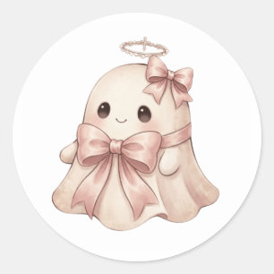 Adesivo de Anjo Fantasma com Arco e Halo