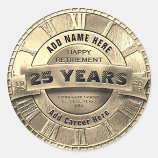 Adesivo de aposentadoria personalizado