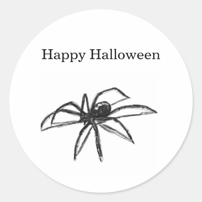 Adesivo de Aranha de Halloween (Frente)