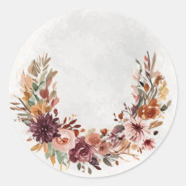 Adesivo de Arco Floral Elegante de Outono