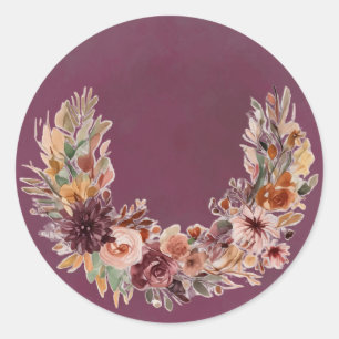Adesivo de Arco Floral Elegante de Outono
