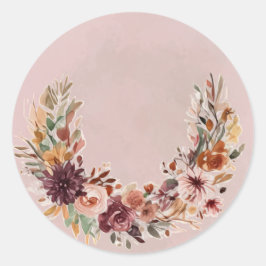 Adesivo de Arco Floral Elegante de Outono