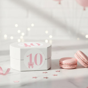 Adesivo de Arco Rosa para Menina de 10 Anos de Ida